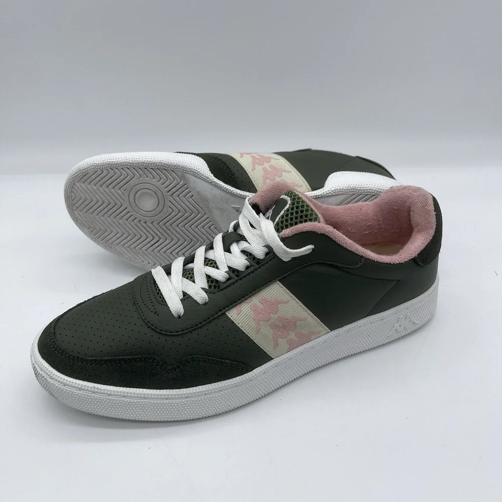 Kappa 222 Banda‎ Barnel Men's Size 9.5 Lifestyle Sneakers 82077 Green/Pink Shoes